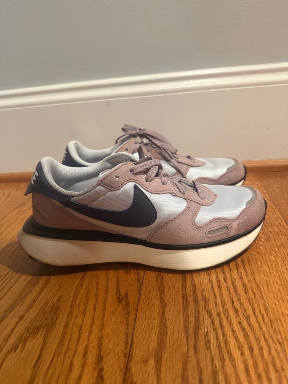 Nike Phoenix Waffle - Football Gray and Raisin Low-Top Sneaker